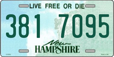 NH license plate 3817095
