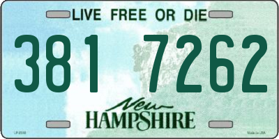NH license plate 3817262
