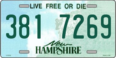 NH license plate 3817269