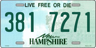 NH license plate 3817271