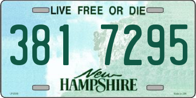 NH license plate 3817295