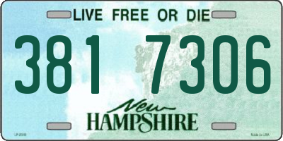 NH license plate 3817306
