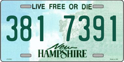 NH license plate 3817391