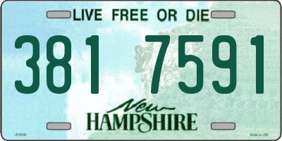 NH license plate 3817591