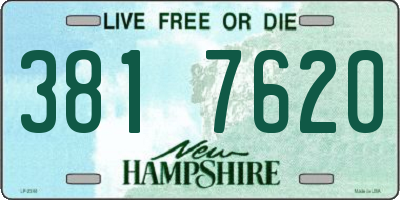 NH license plate 3817620