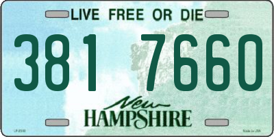 NH license plate 3817660