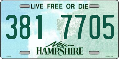 NH license plate 3817705