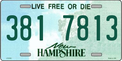 NH license plate 3817813