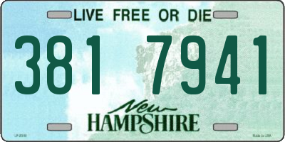NH license plate 3817941