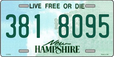NH license plate 3818095