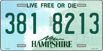 NH license plate 3818213