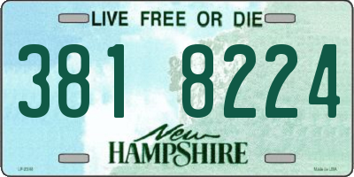 NH license plate 3818224
