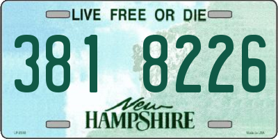 NH license plate 3818226