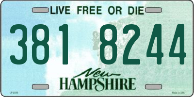 NH license plate 3818244