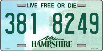 NH license plate 3818249