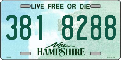 NH license plate 3818288