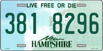 NH license plate 3818296