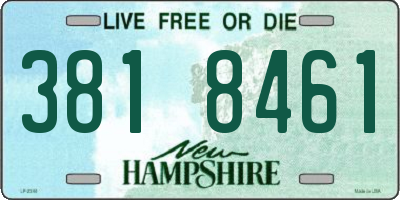 NH license plate 3818461