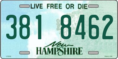 NH license plate 3818462