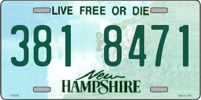 NH license plate 3818471