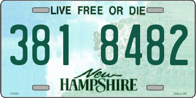NH license plate 3818482