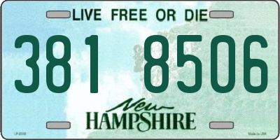 NH license plate 3818506