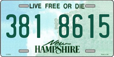 NH license plate 3818615