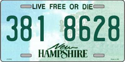 NH license plate 3818628