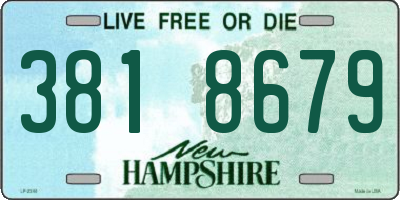 NH license plate 3818679