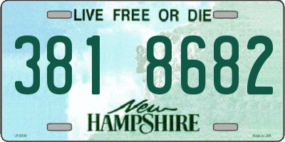 NH license plate 3818682