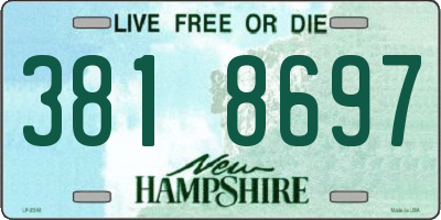 NH license plate 3818697