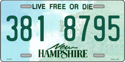 NH license plate 3818795