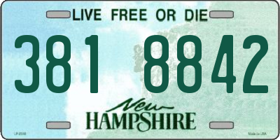 NH license plate 3818842