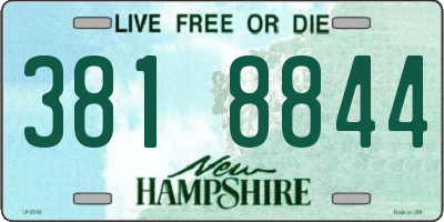 NH license plate 3818844