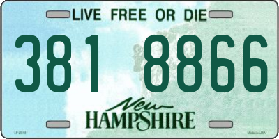 NH license plate 3818866