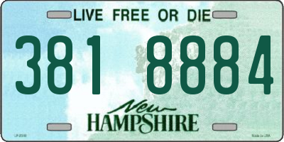 NH license plate 3818884