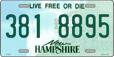 NH license plate 3818895