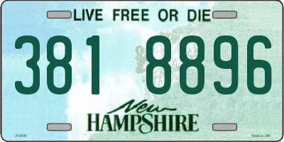 NH license plate 3818896