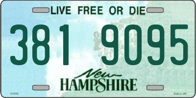NH license plate 3819095