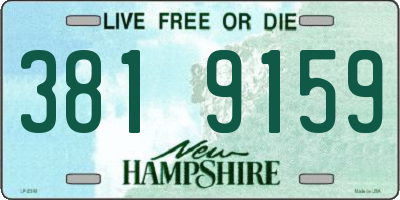 NH license plate 3819159