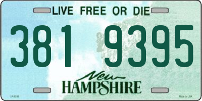NH license plate 3819395