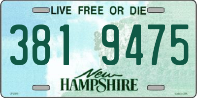 NH license plate 3819475