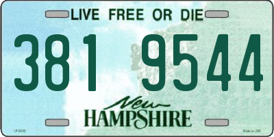 NH license plate 3819544