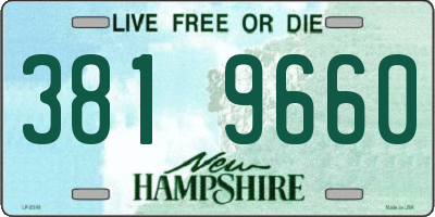 NH license plate 3819660