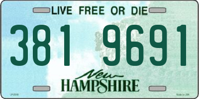 NH license plate 3819691