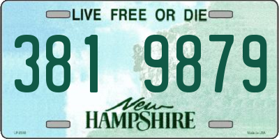 NH license plate 3819879