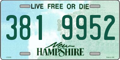 NH license plate 3819952