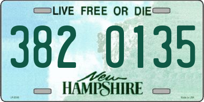 NH license plate 3820135