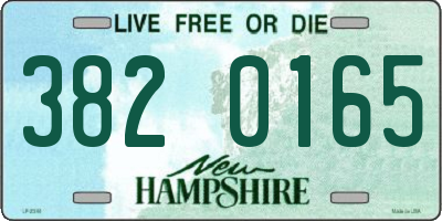 NH license plate 3820165
