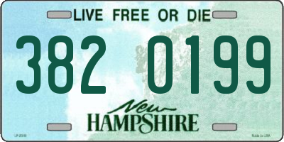 NH license plate 3820199